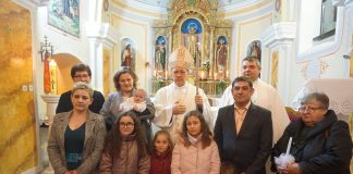 Krštenje petog djeteta roditelja Stanišić u Lužanima