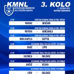 2025.01.11. Raspored utakmica – 3. kolo