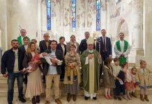 Krštenje petog djeteta roditelja Matković u požeškoj crkvi sv. Lovre