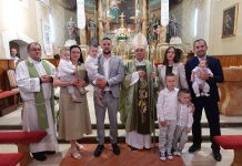 Krštenje petog djeteta roditelja Parobek u Starom Petrovom Selu