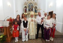 Krštenje petog djeteta u obitelji Lucić u Bučju